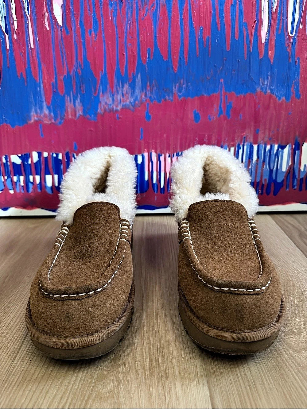 UGG Tazz Slipper Brown Shearling-Lined Slippers